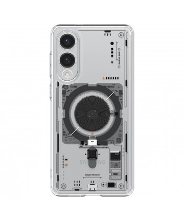 Spigen Ultra Hybrid Mag Case with MagSafe for Samsung Galaxy S25 Edge with Print - Transparent