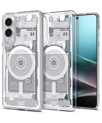 Spigen Ultra Hybrid Mag Case with MagSafe for Samsung Galaxy S25 Edge with Print - White