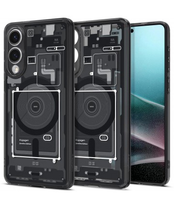Spigen Ultra Hybrid Mag Case with MagSafe for Samsung Galaxy S25 Edge with Print - Black