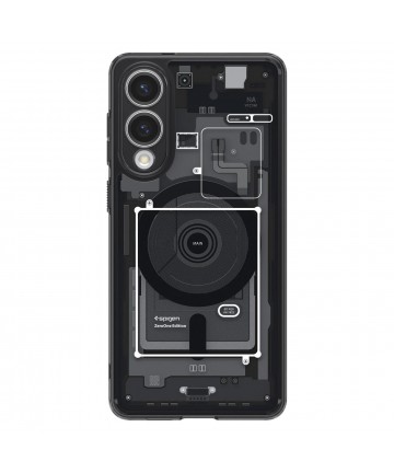 Spigen Ultra Hybrid Mag Case with MagSafe for Samsung Galaxy S25 Edge with Print - Black
