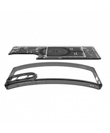 Spigen Ultra Hybrid Mag Case with MagSafe for Samsung Galaxy S25 Edge with Print - Black