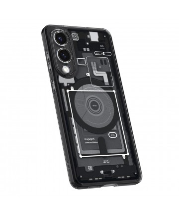 Spigen Ultra Hybrid Mag Case with MagSafe for Samsung Galaxy S25 Edge with Print - Black