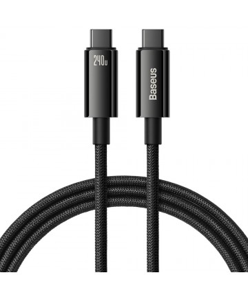 Câble USB / USB-C Nylon Tressé RAMPOW RAC-1 Gris/Noir - 1m