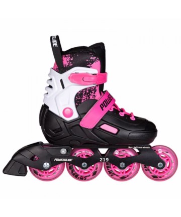 POWERSLIDE Khaan Magic Pink Αυξομειούμενα Πατίνια - Μαύρο/Λευκό/Ροζ