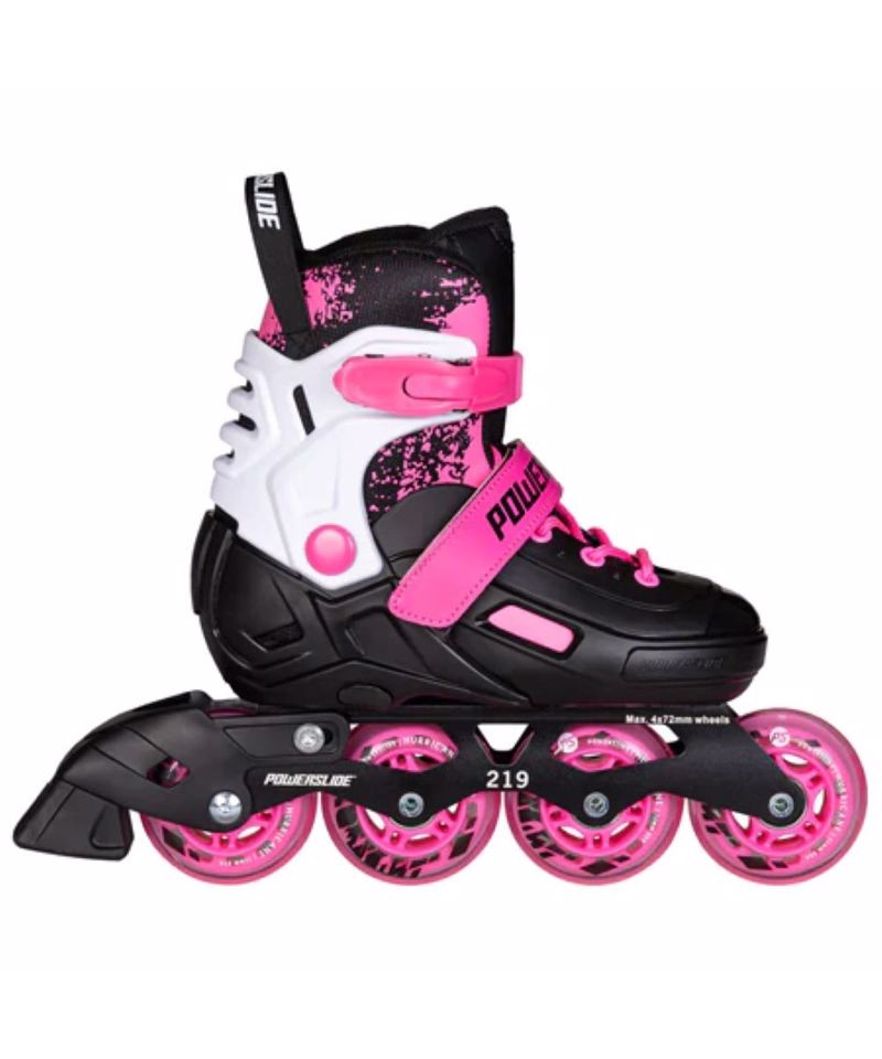 POWERSLIDE Khaan Magic Pink Αυξομειούμενα Πατίνια - Μαύρο/Λευκό/Ροζ