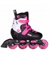 POWERSLIDE Khaan Magic Pink Αυξομειούμενα Πατίνια - Μαύρο/Λευκό/Ροζ
