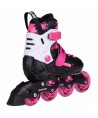POWERSLIDE Khaan Magic Pink Αυξομειούμενα Πατίνια - Μαύρο/Λευκό/Ροζ