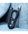 Baseus Rainbow Circle hook and loop Straps - velcro tape cable organizer 1m black (ACMGT-E01)