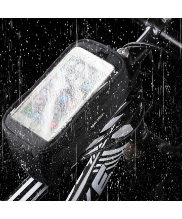 Wozinsky frame bike bag phone cover up to 6.5 inch 1l black (WBB6BK)