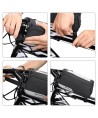 Wozinsky frame bike bag phone cover up to 6.5 inch 1l black (WBB6BK)