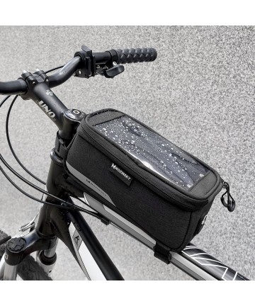 Wozinsky frame bike bag phone cover up to 6.5 inch 1l black (WBB6BK)