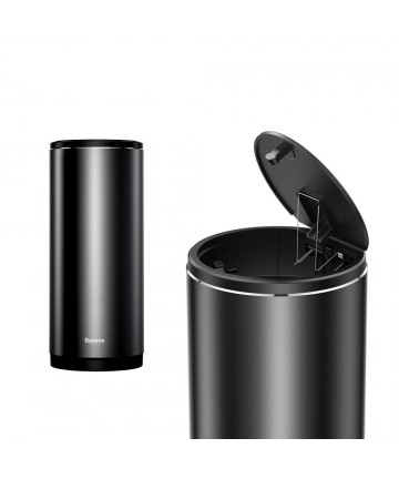 Baseus Mini Car Waste Bin with Lid Black (CRLJT-01)