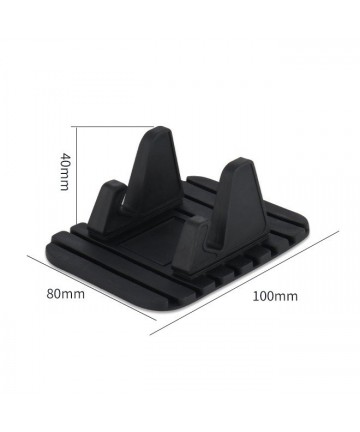 Universal car holder silicone phone stand nano pad black