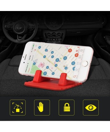 Universal car holder silicone phone stand nano pad black