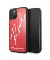 Karl Lagerfeld Signature Glitter Case for iPhone 11 Pro - Red