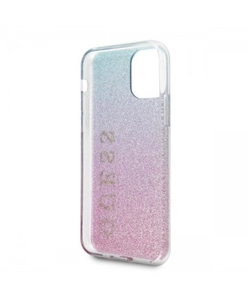 Guess GUHCN65PCUGLPBL iPhone 11 Pro Max rose blue/pink blue hard case Glitter Gradient