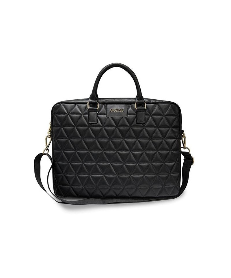 Guess Quilted bag for a 16" laptop - black