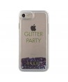 Guess GUHCP7GLUQPU iPhone 6/7/8 /SE 2020 / SE 2022 purple/purple hard case Liquid Glitter Party