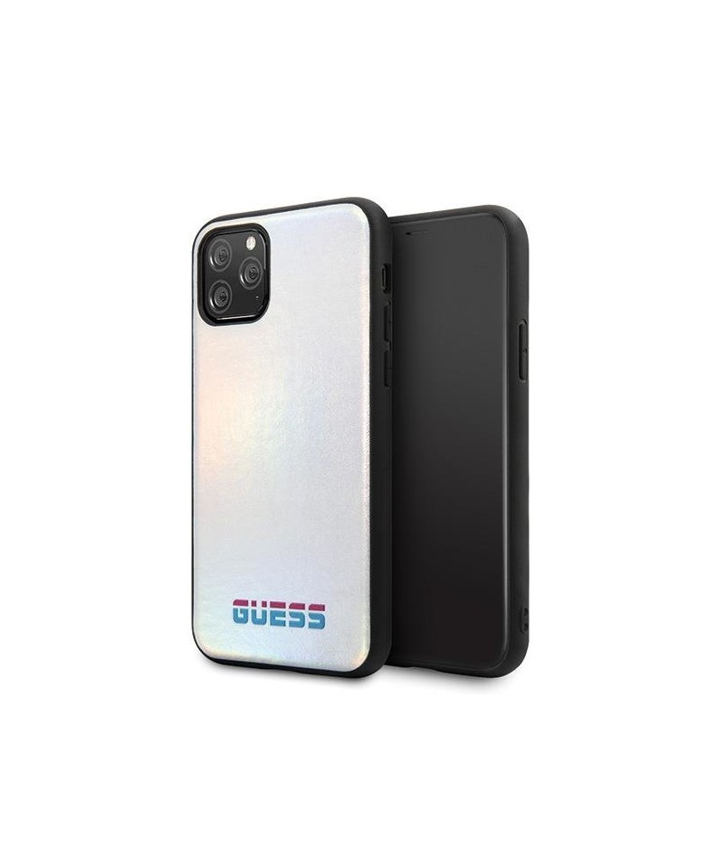 Guess GUHCN58BLD iPhone 11 Pro silver/silver hard case Iridescent