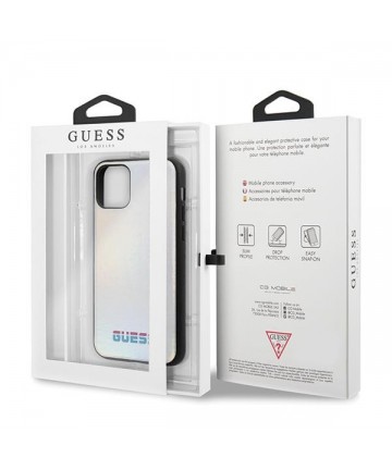 Guess GUHCN58BLD iPhone 11 Pro silver/silver hard case Iridescent