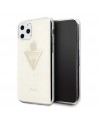 Guess GUHCN58SGTLGO iPhone 11 Pro gold/gold hard case Glitter Triangle