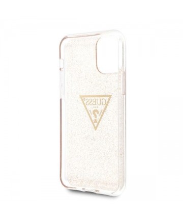 Guess GUHCN58SGTLGO iPhone 11 Pro gold/gold hard case Glitter Triangle