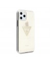 Guess GUHCN58SGTLGO iPhone 11 Pro gold/gold hard case Glitter Triangle