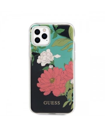 Guess GUHCN65IMLFL01 iPhone 11 Pro Max black/black N°1 Flower Collection