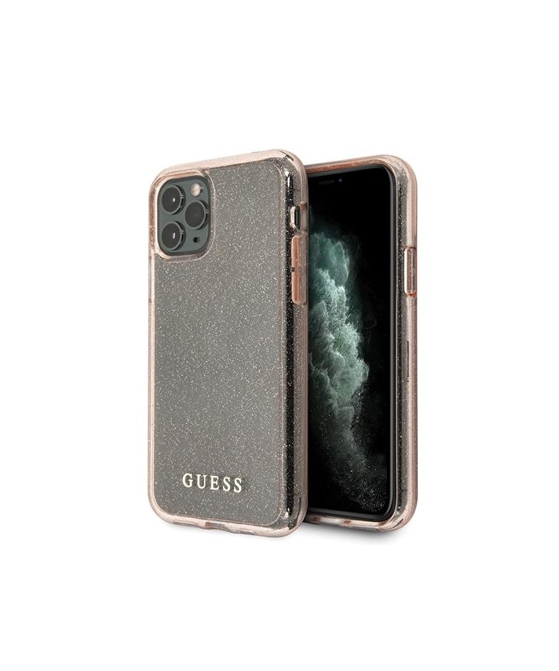 Guess GUHCN58PCGLPI iPhone 11 Pro pink/pink hard case Glitter