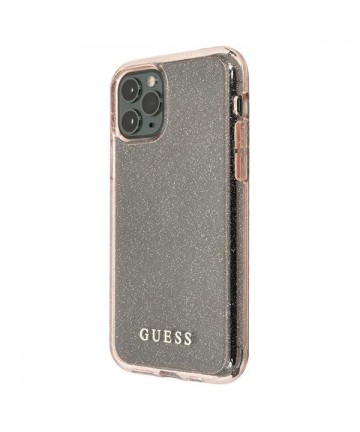 Guess GUHCN58PCGLPI iPhone 11 Pro pink/pink hard case Glitter