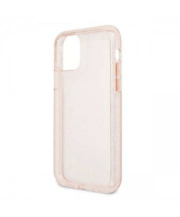 Guess GUHCN58PCGLPI iPhone 11 Pro pink/pink hard case Glitter