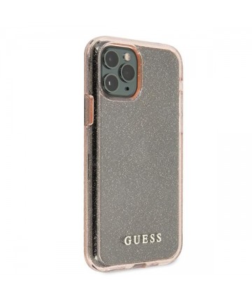Guess GUHCN58PCGLPI iPhone 11 Pro pink/pink hard case Glitter