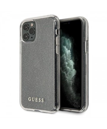 Guess GUHCN58PCGLSI iPhone 11 Pro silver/silver hard case Glitter