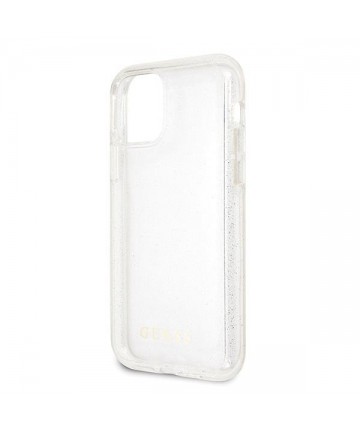 Guess GUHCN58PCGLSI iPhone 11 Pro silver/silver hard case Glitter