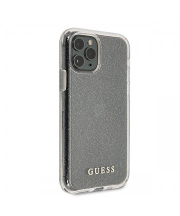 Guess GUHCN58PCGLSI iPhone 11 Pro silver/silver hard case Glitter