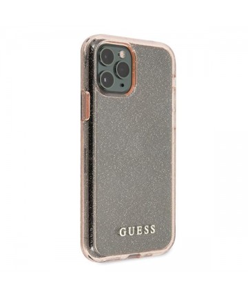 Guess GUHCN65PCGLPI iPhone 11 Pro Max pink/pink hard case Glitter