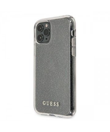 Guess GUHCN65PCGLSI iPhone 11 Pro Max silver/silver hard case Glitter