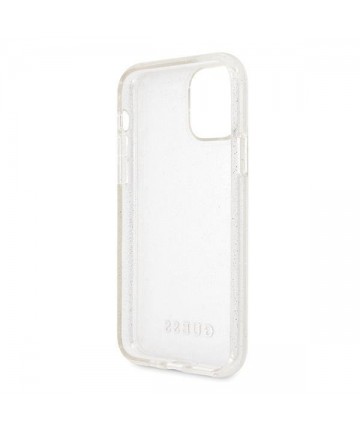 Guess GUHCN65PCGLSI iPhone 11 Pro Max silver/silver hard case Glitter