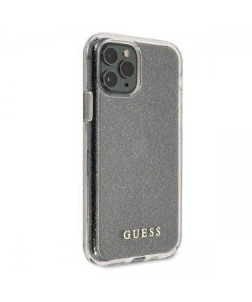 Guess GUHCN65PCGLSI iPhone 11 Pro Max silver/silver hard case Glitter