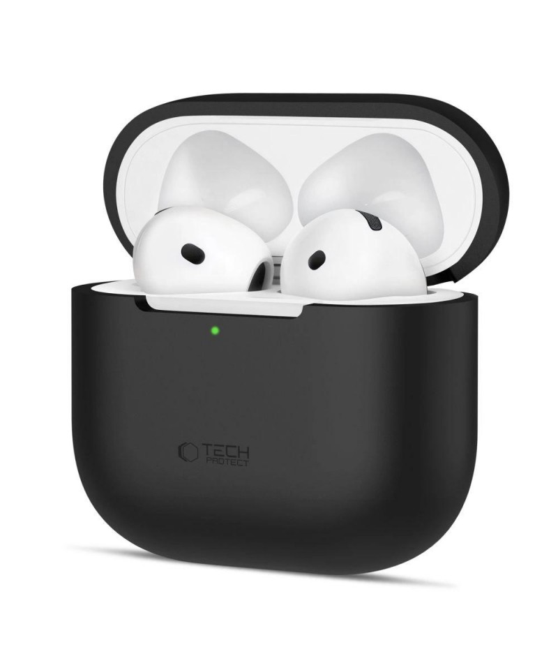 Tech-Protect Silicone Case for Apple AirPods 4 - Black