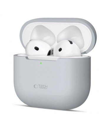 Tech-Protect Silicone Case for Apple AirPods 4 - Gray
