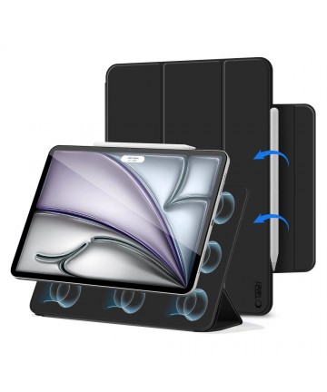 Tech-Protect Smartcase Magnetic for iPad Air 13” 2024 / 2025 - Black