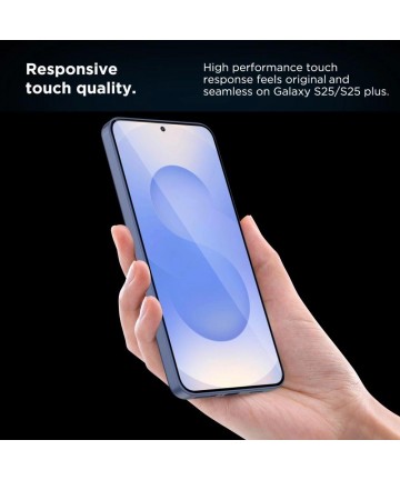 Tech-Protect Quick Set+ Tempered Glass for Samsung Galaxy S25+ - Transparent