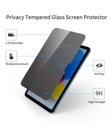 Tech-Protect Glass Spy+ Privacy Glass for iPad 10.9” 2022 / iPad 11” 2025