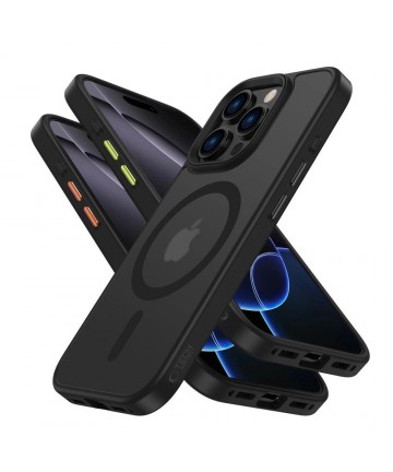 Tech-Protect MagMat Magsafe 3-set iPhone 16 Pro Max Case - Matte Black