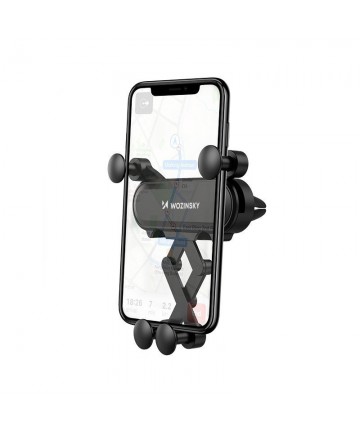 Wozinsky gravity car phone holder for air vent black (WCH-05)