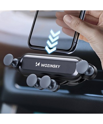 Wozinsky gravity car phone holder for air vent black (WCH-05)