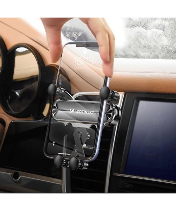 Wozinsky gravity car phone holder for air vent black (WCH-05)