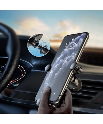 Wozinsky gravity car phone holder for air vent black (WCH-05)