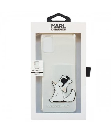 Karl Lagerfeld Choupette Fun Case for Samsung Galaxy A31 - Transparent